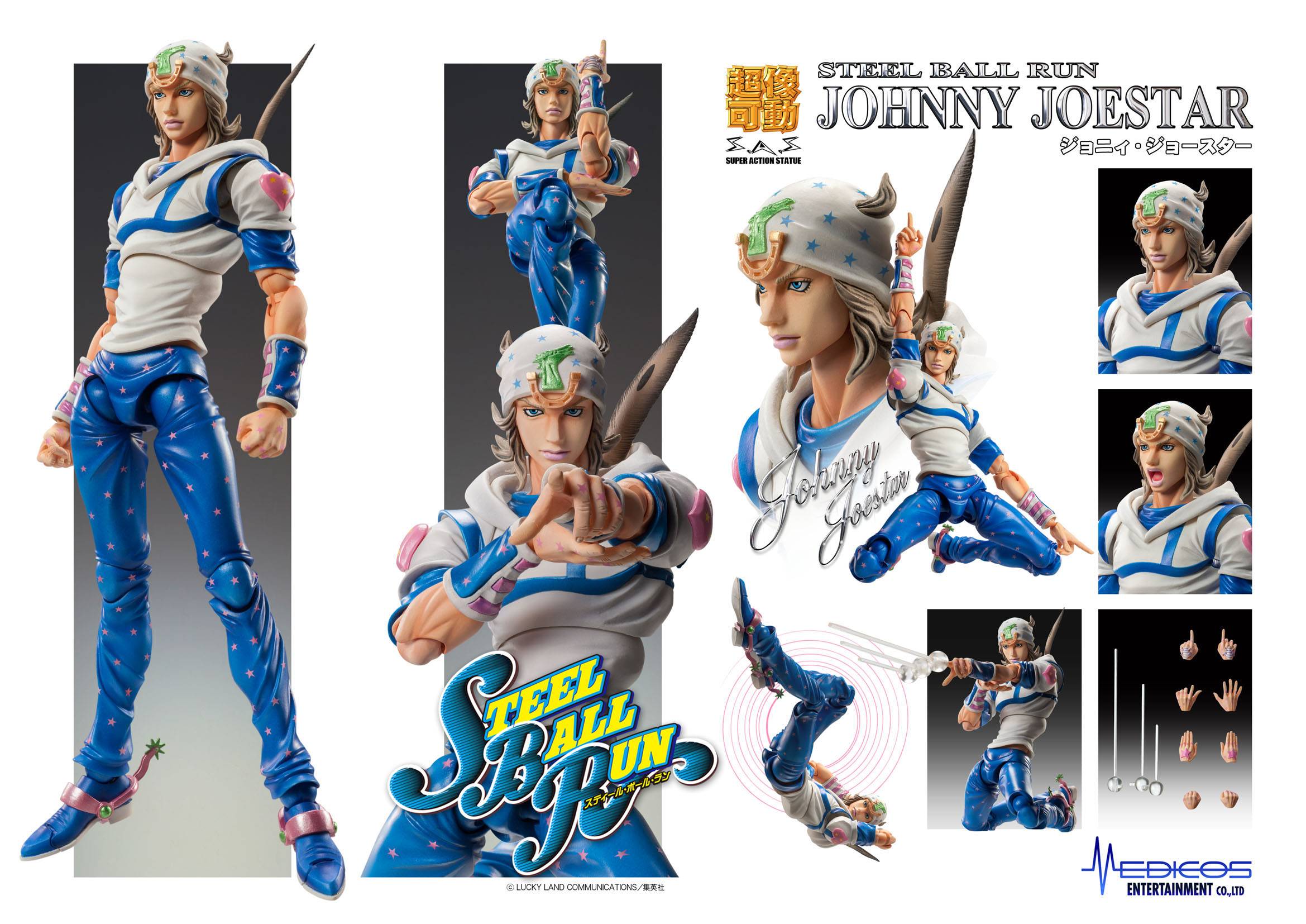 Super Action Statue JoJo S Bizarre Adventure Steel Ball Run Johnny