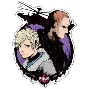 Capcom x B-SIDE LABEL Sticker - Resident Evil / Biohazard Chris & Sheva [Goods]