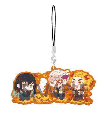 Kimetsu no Yaiba Wachatto! Rubber Strap D. Muichiro Tokito / Tengen Uzui / Kyojuro Rengoku...