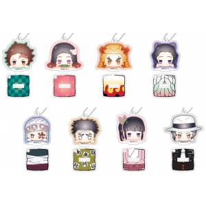 Stand Mini Acrylic Keychain Kimetsu no Yaiba Odango Series A 10 Pack BOX [Goods]