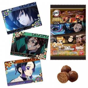 Demon Slayer: Kimetsu no Yaiba Famous Scenes Review Card Chocolate Snack 10 Pack BOX [Bandai]