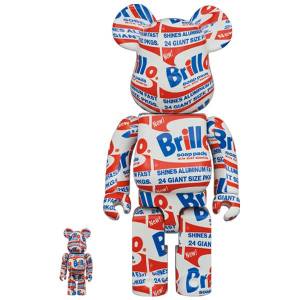 BE@RBRICK / Bearbrick ANDY WARHOL "Brillo" 100％ & 400％ 2PC Limited Set [Medicom Toy]
