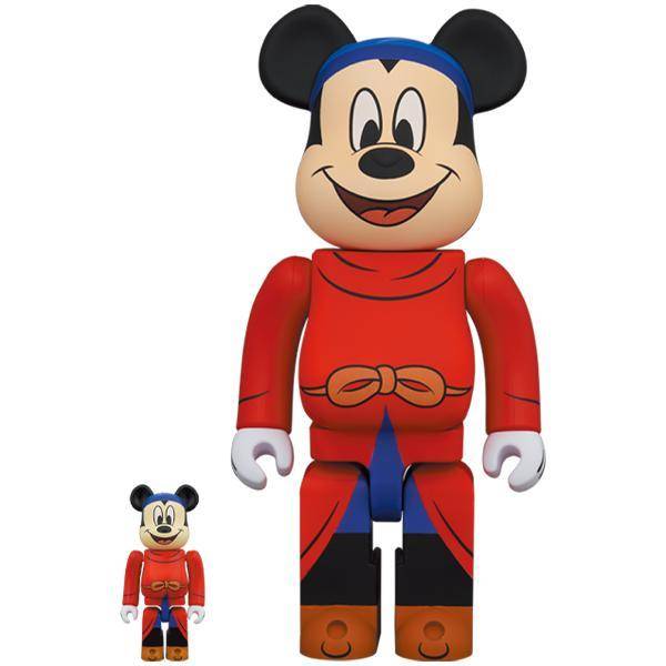 BE@RBRICK / Bearbrick FANTASIA MICKEY 100％ & 400％ 2PC Limited Set [Medicom Toy]