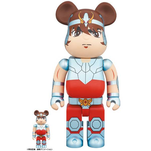 BE@RBRICK / Bearbrick Saint Seiya Pegasus 100％ & 400％ 2PC Limited Set [Medicom Toy]