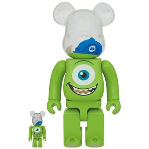 BE@RBRICK / BEARBRICK 100% + 400% MIKE - MONSTERS, INC 2 pieces LIMITED SET [Medicom Toy]