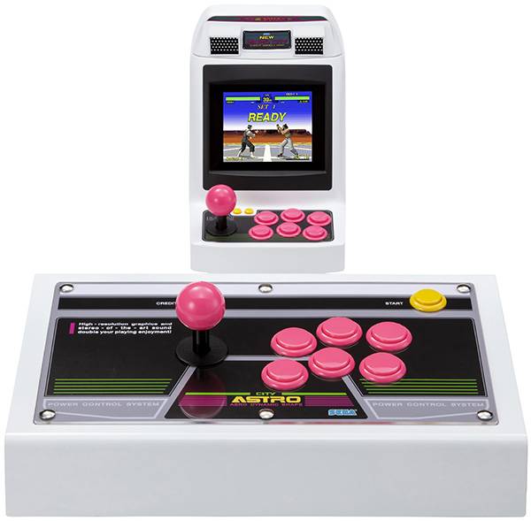 新品未開封 SEGAアストロシティミニ アーケードスティック ピンク セガアーケードの歴史を刻む『アストロシティミニ』——操作ボタン