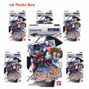 Digimon Card Game Start Deck Mugen Black Pack 6 Packs Box [Trading Cards]