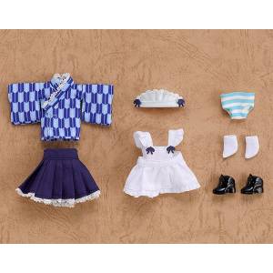 Nendoroid Doll: Outfit Set Japanese-Style Maid - Blue [Nendoroid]