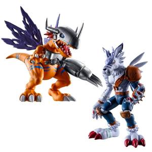 Shokugan: SHODO Digimon - MetalGreymon & WereGarurumon LIMITED EDITION [Bandai]