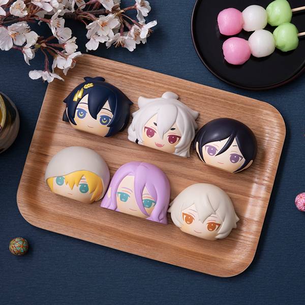 FukaFuka Squeeze Bread Touken Ranbu ONLINE Set 1 6 Pack BOX [Megahouse]