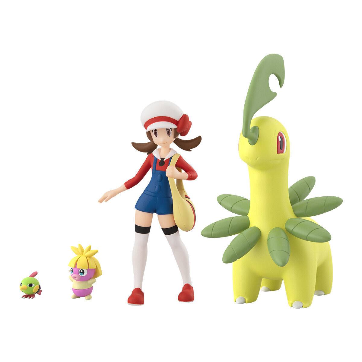 Pokemon Scale World: Johto Region - Lyra & BayLeaf & Natu & Smoochum (CANDY TOY) REISSUE [Bandai]