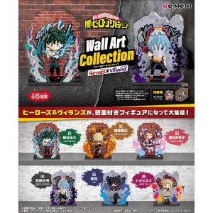 My Hero Academia: Heroes & Villains - Wall Art Collection - 6 pack/Box [Re-Ment]