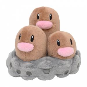 Peluche Pokémon: Dugtrio - Pokemon Fit - Limited Edition [The Pokémon Company]