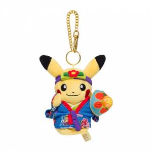 Pokemon Keychain: Pokémon Center Okinawa - Pikachu Ryubu (Limited Edition) [The Pokémon Company]