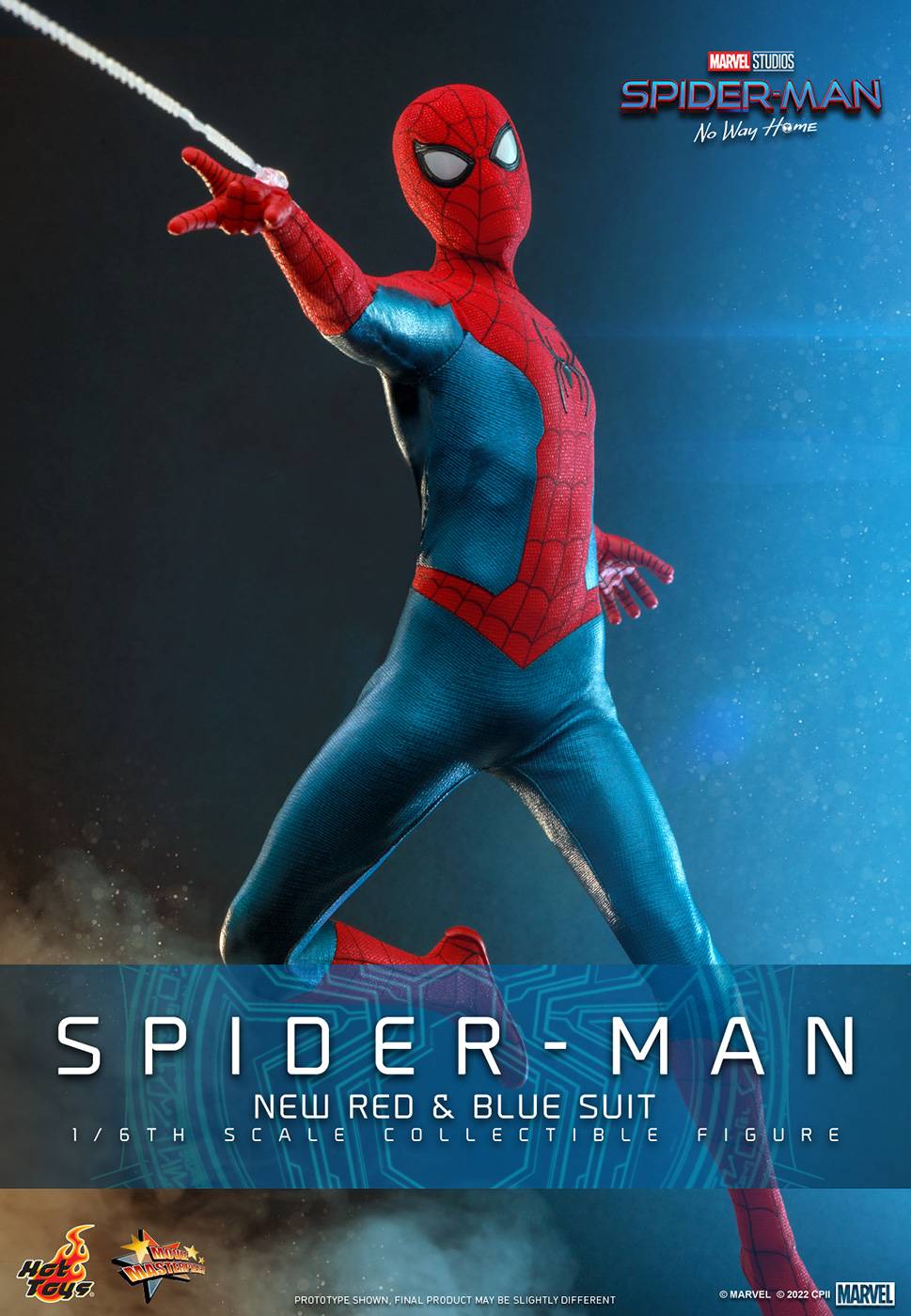 Movie Masterpiece: Spider-Man No Way Home - Spider-Man 1/6 (new Red & Blue Suit) [Hot Toys]