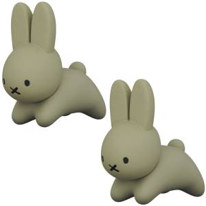 UDF No.714: Dick Bruna Series 6 -  Rabbit (Grey) Set of 2 [Medicom Toy]