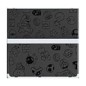 Nintendo New 3DS - Cover Plates No.005 - Mario Monogram Grey [Used / Loose]