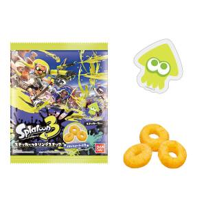 Shokugan: Splatoon 3 - Ring Snack with Sticker - 20pack box (CANDY TOY) [Bandai]