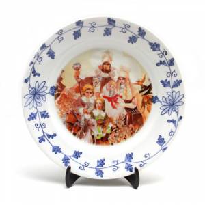   Romancing Saga 24cm porcelain plate - Saga Frontier 2 - 25th anniversary edition [Goodies]