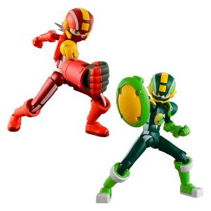 SMP: Rockman EXE 2 - Style Change: Heat Guts & Wood Shield Set - SMP Kit Makes Pose (Candy Toys) - Limited Edition [Bandai]