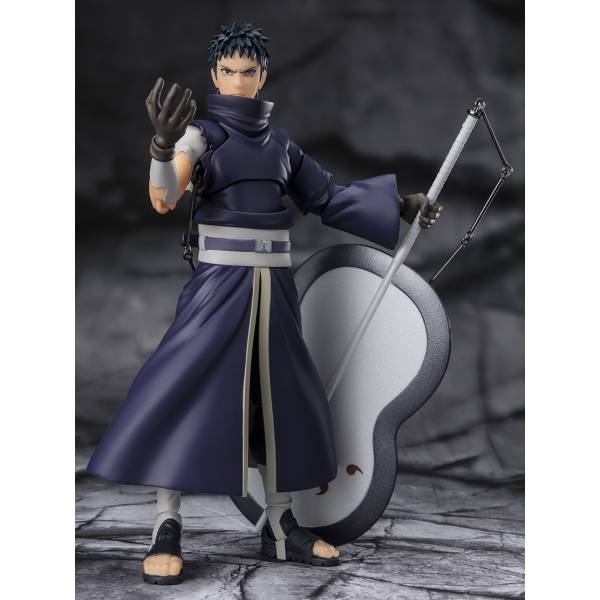 Original Bandai SHF Naruto Uchiha Sasuke Anime Figura Brinquedos