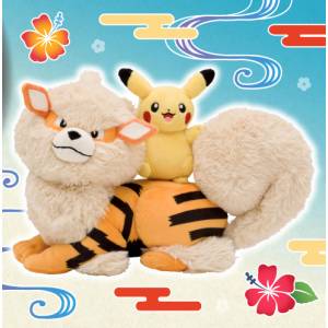 Pokemon Plush: Pokémon Center Okinawa 1st Anniversary -  Arcanin & Pikachu (Limited Edition) [The Pokémon Company]