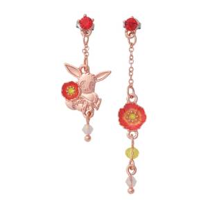 Pokemon: Earrings - Fleur de Coquelicot - Évoli [The Pokémon Company]