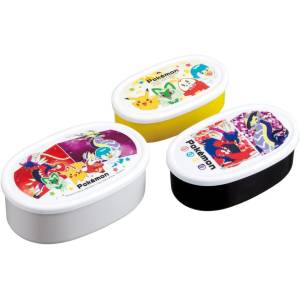 Pokémon: Antibacterial Lunch Box - Scarlet and Violet - 400/280/180ml - Set of 3 [Skater] 