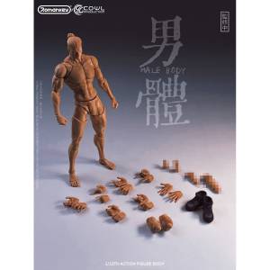 Romankey x COWL: Super Movable Male Body 1/12 (Natural) (Plastic Model) [Romankey]