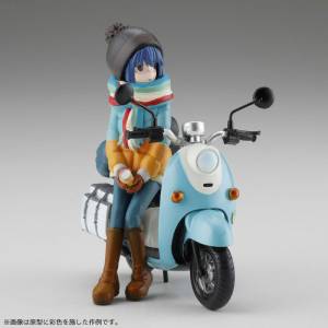ARTPLA: Yuru Camp - Shima Rin and Bike Set - Plastic Model Kit (Reissue) [Kaiyodo]