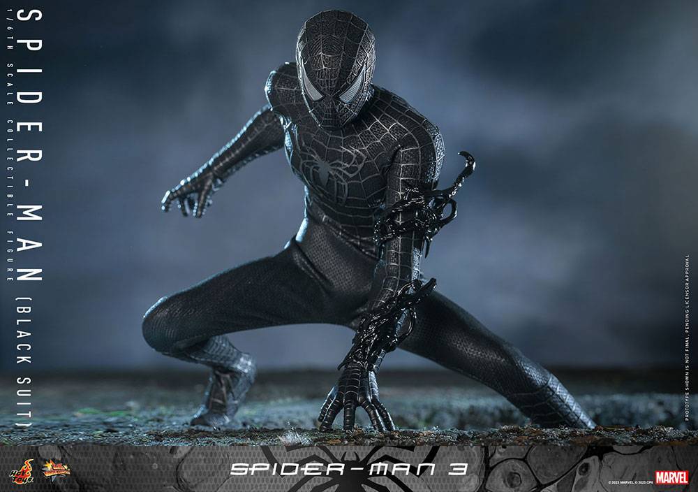 Movie Masterpiece: Spider-Man 3: 1/6 Spider-Man (Black Suit) Fully Posable Figure (Limited...