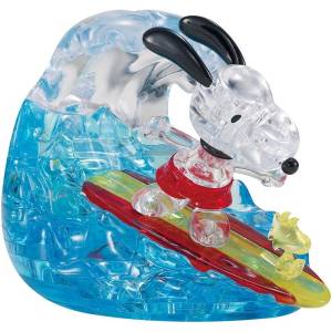 Peanuts: Crystal 3D Puzzle - Snoopy - Surfing Ver. (40 Pieces) [Beverly]