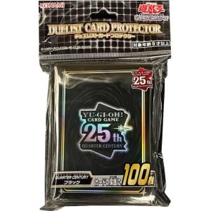 Yu-Gi-Oh! OCG:‎ Duelist Card Protective Sleeves - Pack of 100 (Quarter Century Black Ver.) [Konami]