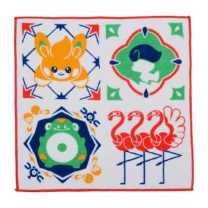 Pokemon: Paldea Tile - Hand Towel - Red [The Pokémon Company]