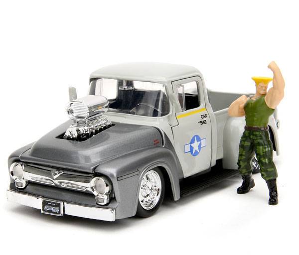 Street Fighter: Guile + 1956 Ford F-100 Pickup - Diecast Figure 1/24 [Jada Toys]