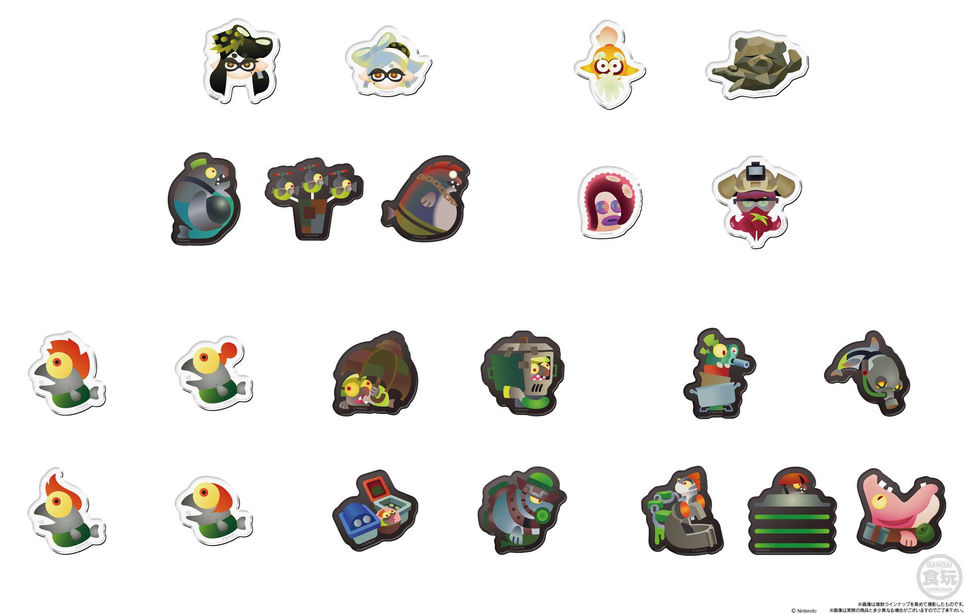 Shokugan: Splatoon - Splatoon 3 Chara Magnets 2 - 14pack box (CANDY TOY) [Bandai]