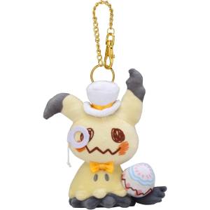 Peluche Porte-clés TAKARATOMY ARTS Pokémon PokéPeace Rond - Rowlet Tout Doux, 9cm