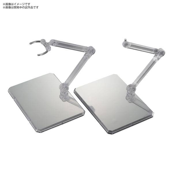 Display Stand: Action Base 7 - Clear Color, Mirror Seal Set [Bandai Spirits]