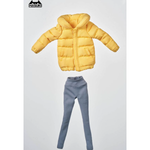 CS-013A Down Jacket & Leggings Set for 1/12 Figures (Yellow Ver.) [Hasuki]