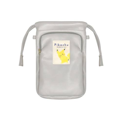 Pokemon: What ? Pikachu number025 - Drawstring Smartphone Pouch - Hyokkori Pikachu [The Pokemon Company]