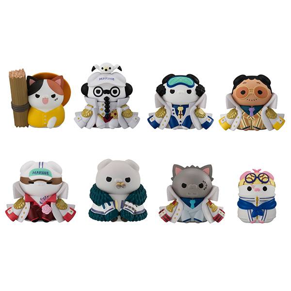 MEGA CAT PROJECT: One Piece - Nyanpiece! Luffy vs. Marines (Box of 8) [Megahouse]