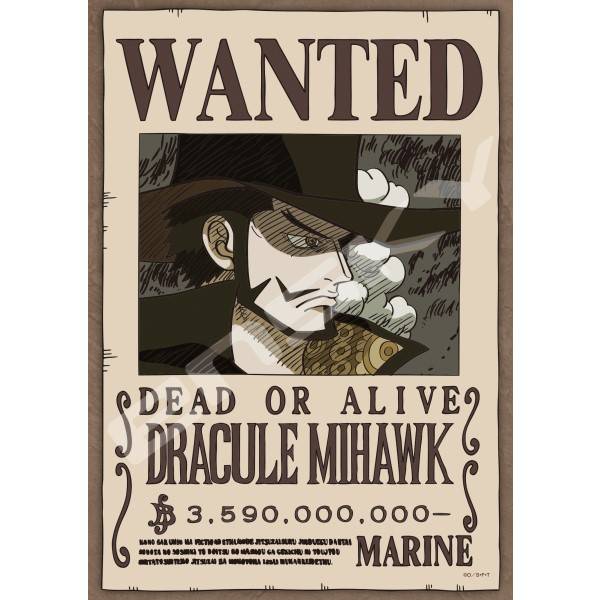 One Piece: Jigsaw Puzzle - Dracule Mihawk Wanted Poster (208 Pieces) [Ensky]