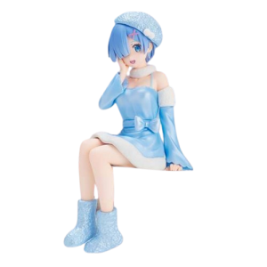 Noodle Stopper Figure: Re:Zero kara Hajimeru Isekai Seikatsu - Rem - Snow Princess, Pearl ver. (2nd Hand Prize Figure) [FuRyu]