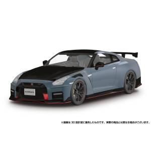 Rakupla Snap Car: 02-NG R35 Nissan GT-R Nismo 1/24 - Special Edition 2022 - Nismo Stealth Gray (Plastic Model) [Aoshima]
