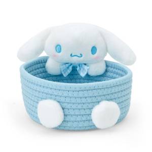 Sanrio Characters: Rope Basket with Mascot Plush - Cinnamoroll (Medium) [Sanrio]