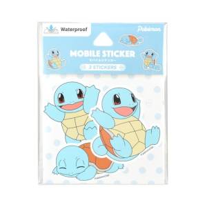 Pokemon: Mobile Phone Sticker - Carapuce (Set of 3) [The Pokémon Company]