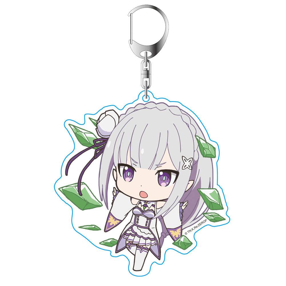 Re:Zero − Starting Life in Another World: Petit Colle! Acrylic Keychain  Emilia (B Ver.) [azumaker]