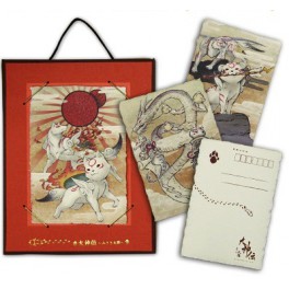 Okami Den - 12x cartes postales papier Japonais +cadre [eCapcom Limited]