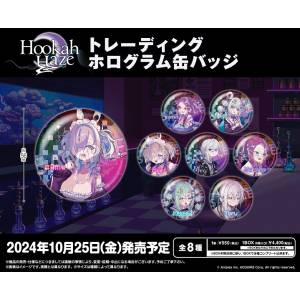 Hookah Haze: Trading Hologram Tin Badge (Box of 8) [Bushiroad]