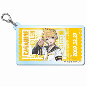 Acrylic Keychain: Hatsune Miku Piapro Characters - Kagamine Len  [Sync Innovation]